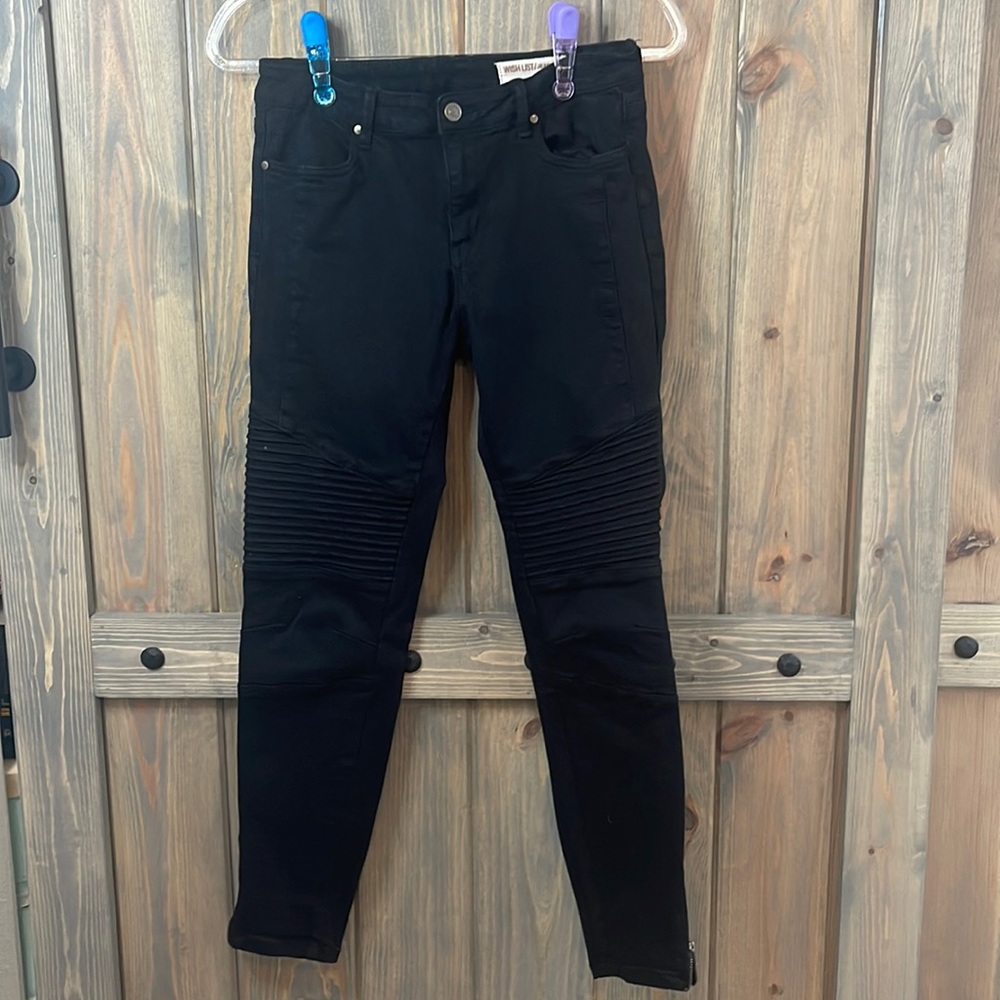 Wishlist Moto Jeans with ankle zipper Gently used